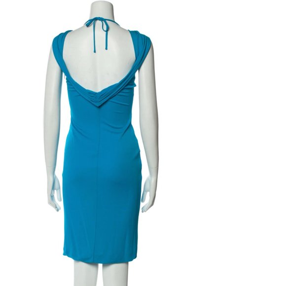 ROBERTO CAVALLI Blue Open-back Dress - Picture 6 of 9